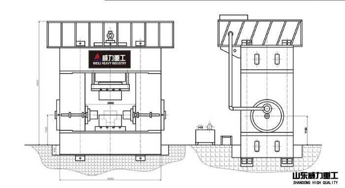 热锻三通管件压力机结构